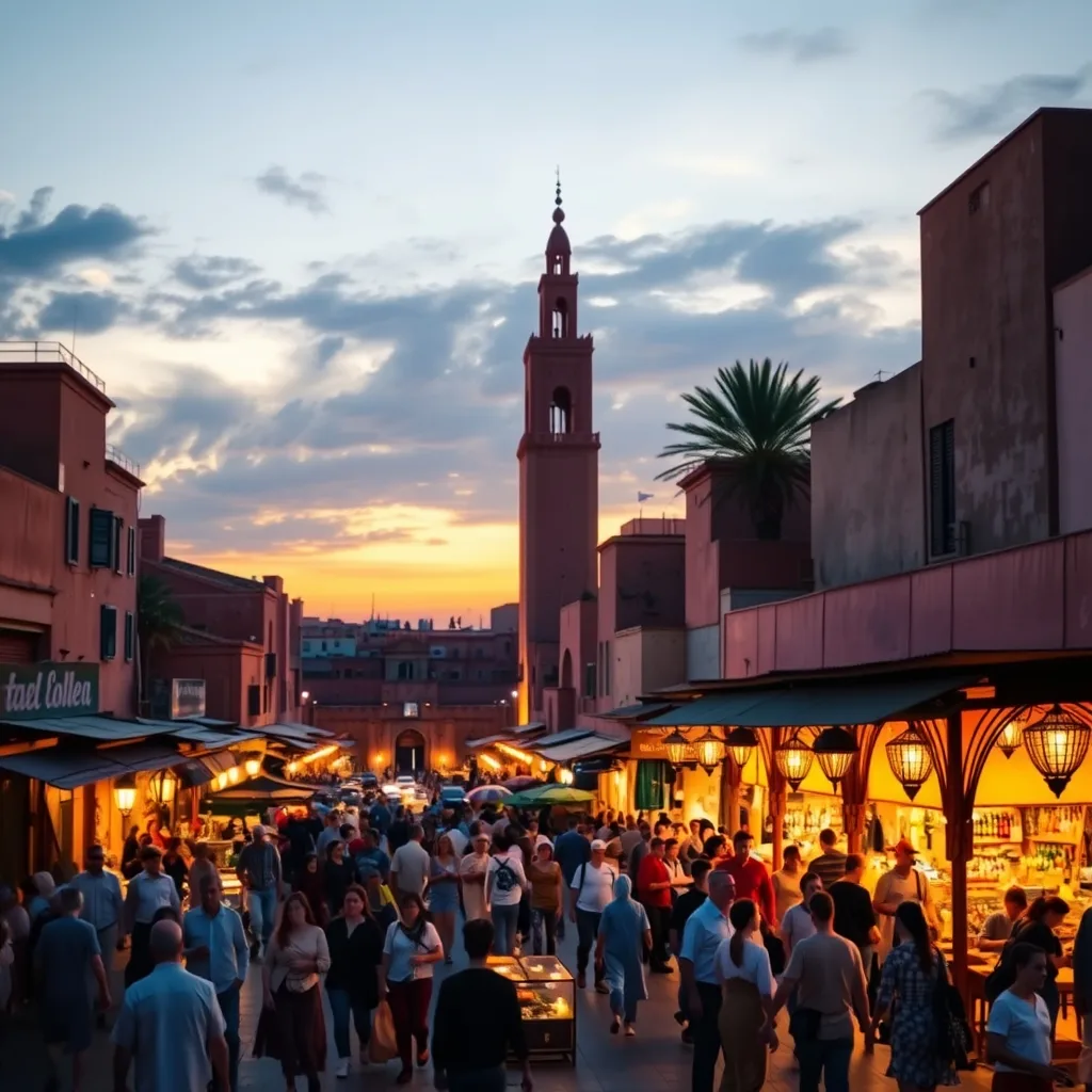 Marrakech, Morocco — Jemaa el-Fnaa