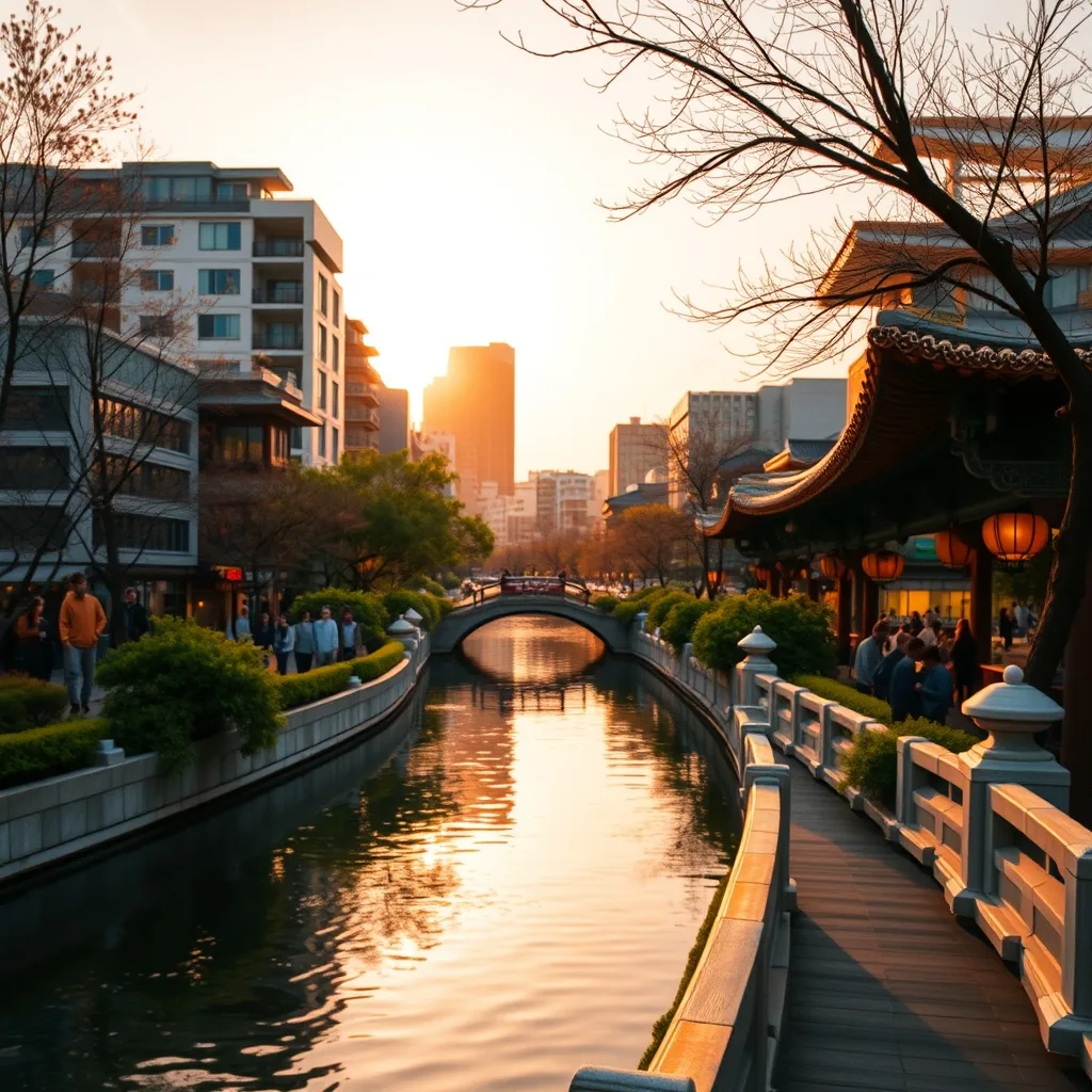 Seoul, South Korea — Cheonggyecheon